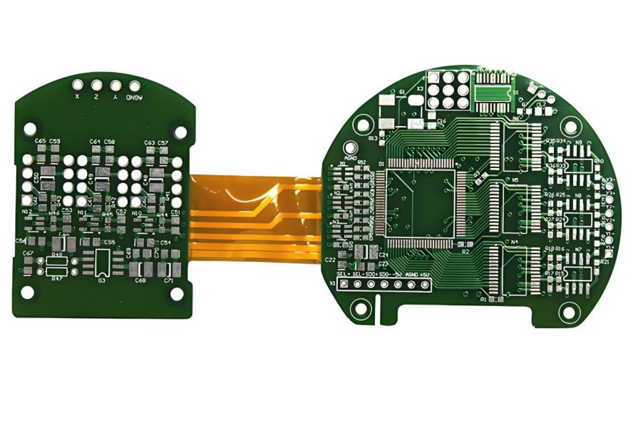 4 Polyimide Rigid Flex PCB Digital Television D Tinned Circuit Board Industry Application