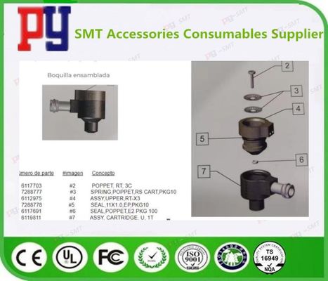 Asymtek NexJet-NJ-8 6119811/6112975 ASSY, CARTRIDGE, U, 1T ASSY, UPPER, RT-X3 SMT Machine Parts - Ảnh 2