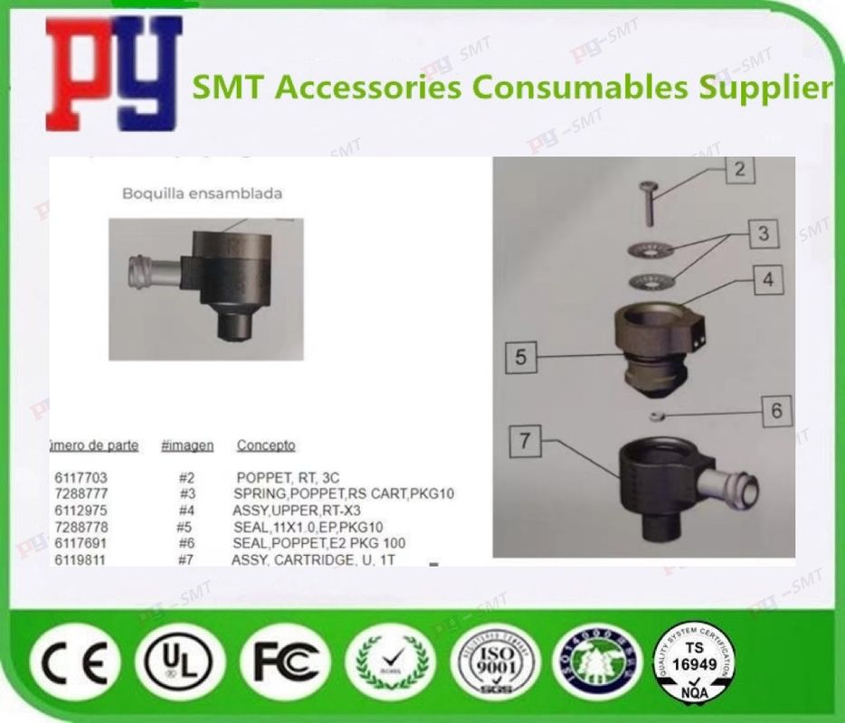 Asymtek NexJet-NJ-8 6119811/6112975 ASSY, CARTRIDGE, U, 1T ASSY, UPPER, RT-X3 SMT Machine Parts - Ảnh 3