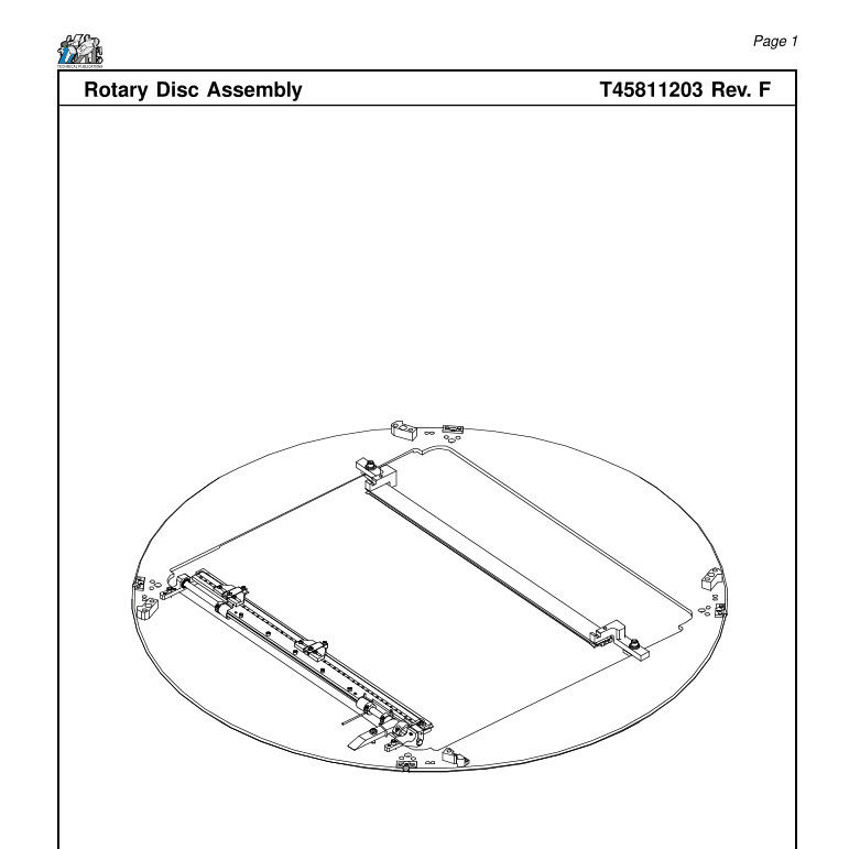 45811203 T45811203 Rev.F Rotary Disc Assembly Universal UIC AI spare parts Large in stocks - Ảnh 6